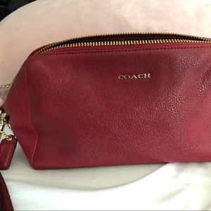 Coach vintage red clutch
